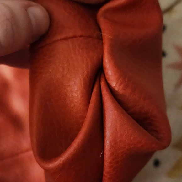 NWOT Red Cross Stitch *faux leather* Purse - Picture 10 of 16